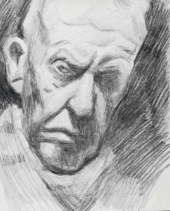 Autoportret W Oswietleniu Gornym by Stanislaw Kamocki