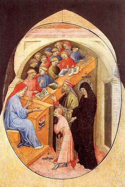 Scenes from the Legend of Saint Augustine- The Saint Taken to School by Saint Monica 1415 - view 1