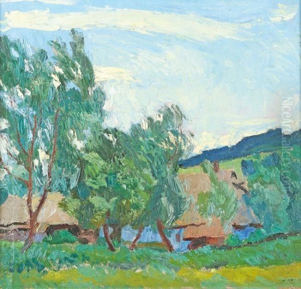 Pejzaz Wiejski Z Drzewami - view 1