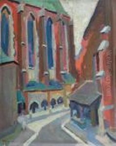 Widok Na Plac Mariacki W Krakowie by Stanislaw Kamocki