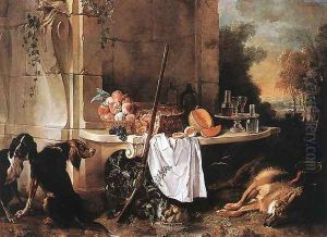 Dead Wolf 1721 by Jean-Baptiste Oudry
