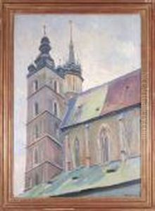Wieza Kosciola Nmp W Krakowie by Stanislaw Kamocki