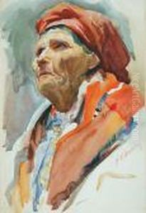 Chlopka Ze Wsi Podkrakowskiej by Stanislaw Kamocki