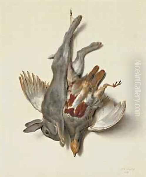 A Young Rabbit and Partridge hung by the Feet, 1751 - view 1