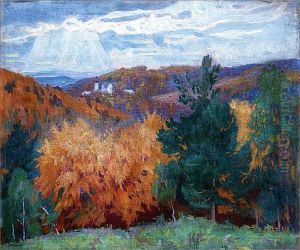 Widok Na Klasztor W Czernej, Lata 20-te. by Stanislaw Kamocki