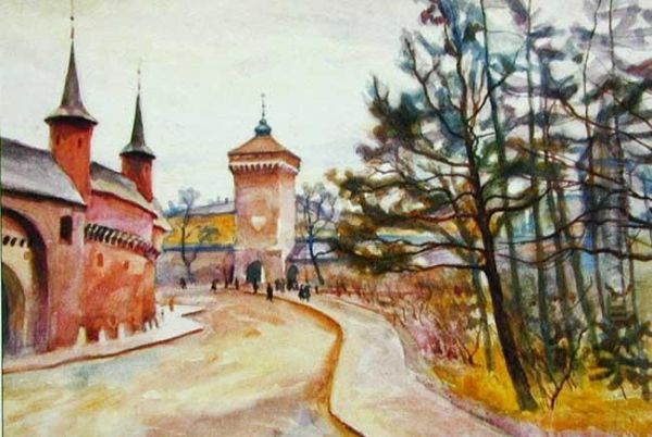 Widok Na Barbakan I Brame Florianska - view 1