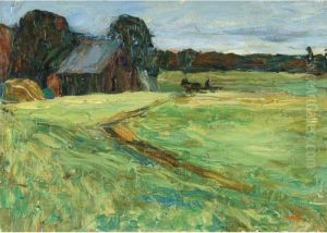 Vasilkevskoe - Scheune Mit Pferdchen (vasilkevskoe - Barn With Pony)
