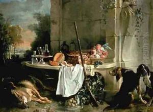 The Dead Wolf, 1721 by Jean-Baptiste Oudry
