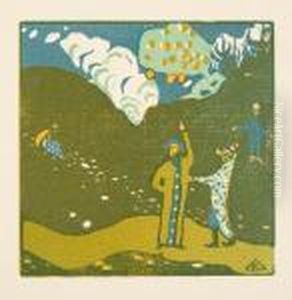 Apfelbaum (blatt Der Mappe "regards Sur Le Passe") by Wassily Kandinsky