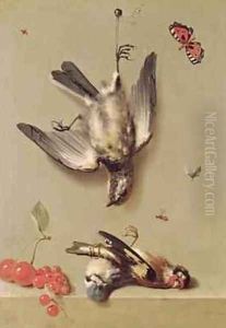 Still Life of Dead Birds and Cherries, 1712