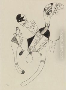 Zeichnung Zu 'une Figure Flottante' (drawing For 'a Flutteringfigure')