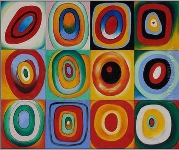 Farbstudie Quadrate (color Study Of Squares) - view 1
