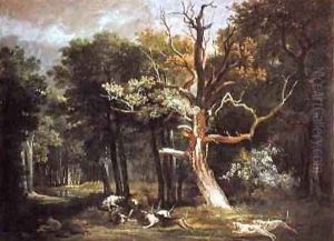 Wolf Hunt in the Forest of Saint-Germain, 1748 by Jean-Baptiste Oudry