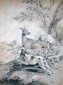 The Doe Hunt by Jean-Baptiste Oudry