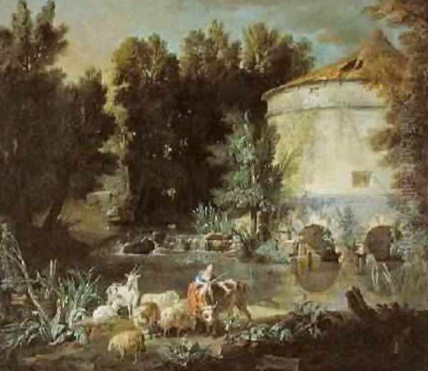 Landscape with a Round Tower, 1737 - view 1