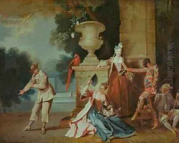 Italian Comedians in a Park, c.1725 - view 1