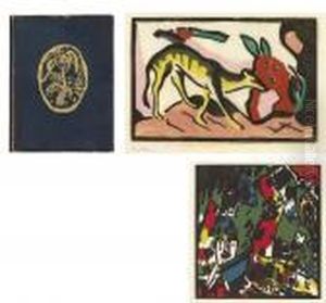 Four Reproductions With Hand-coloring And Musical Scores