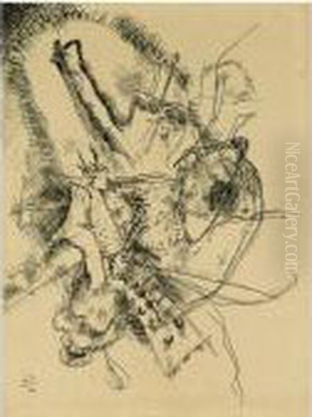 Zeichnung Zu Radierung Ii (drawing For Etching Ii) - view 1