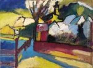 Herbstlandschaft Mit Baum by Wassily Kandinsky