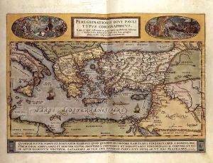 Image of the Pilgrimage of St Paul by Abraham Ortelius