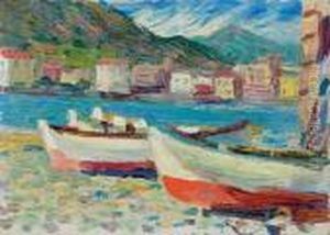 Rapallo, Boote by Wassily Kandinsky