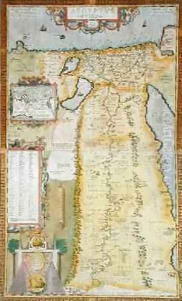 Map of Ancient Egypt, 1584 - view 1