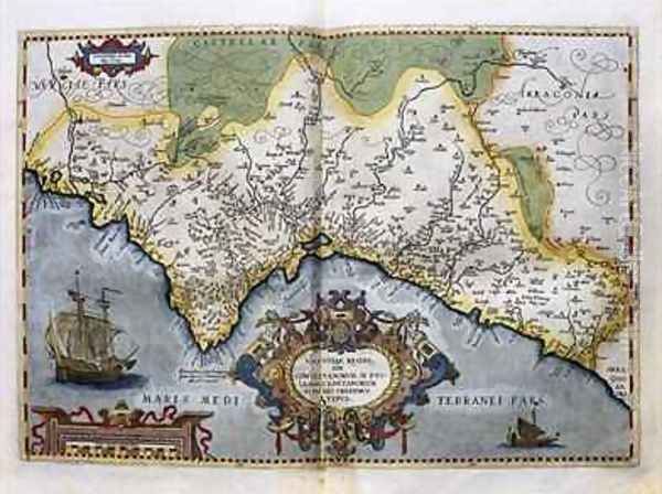 Map of the Kingdom of Valencia, from the Teatro de la Tierra Universel, 1588 - view 1