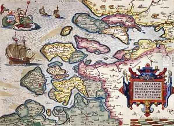 Map of Zeeland, c.1560 - view 1