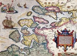 Map of Zeeland, c.1560