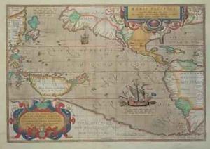 Map of the Pacific, China and America, 1589 by Abrahamus Ortelius l527-98 Map of the Pacific, China and America, 1589 by Abrahamus Ortelius l527-98