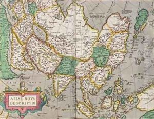 Map of Asia, c.1580 by Abraham Ortelius