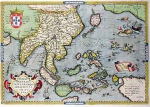 Map of India to New Guinea, c.1570-1603 by Abraham Ortelius