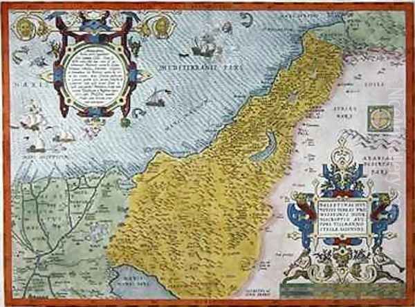 Map of Palestine, from Theatrvm Orbis Terrarvm, 1570 - view 1