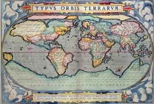 Map of the World, from Theatrum Orbis Terrarum, Antwerp, 1598 by Abraham Ortelius