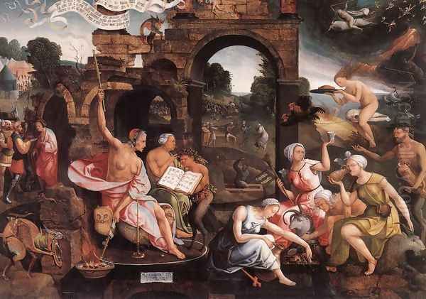 Saul and the Witch of Endor 1526 by Jacob Cornelisz Van Oostsanen