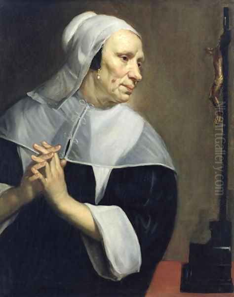 Old Woman Praying - view 1