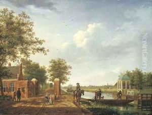 A view of Amsterdam from the 't Spaarne canal in Slooterdijk