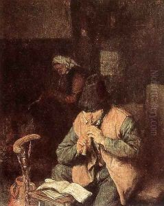 Flute Player 1660 by Adriaen Jansz. Van Ostade
