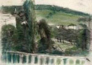 Paysage Vu D'un Balcon by Georges Kars