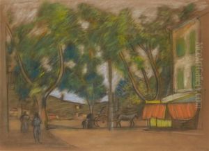 Scene De Village by Georges Kars