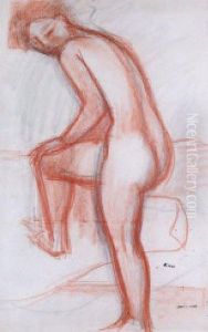 Modele Nu Debout by Georges Kars