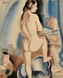 Femme A La Toilette by Georges Kars