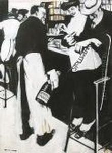 Scene De Bar by Georges Kars