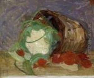 Stilleben Mit Blumenkopf. by Georges Kars