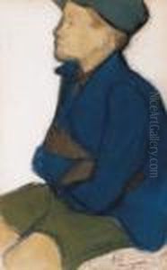 Boy In Blue Shirt by Georges Kars