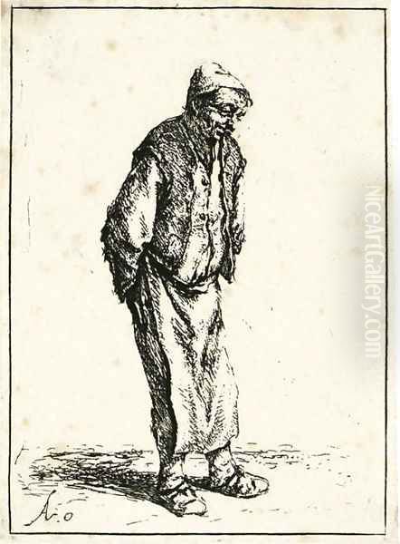 Peasant with his Hands behind his Back - view 1