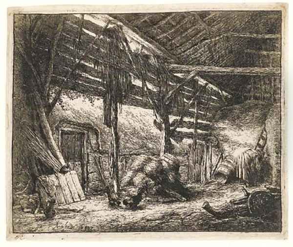 The Barn (Bartsch, Godefroy 23) - view 1