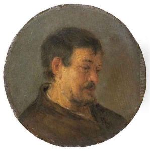 Head of a man by Adriaen Jansz. Van Ostade