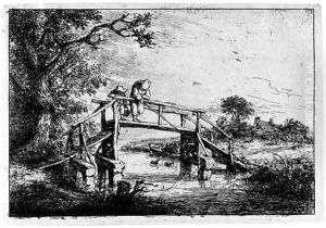 The Anglers (B., Duthuit, Godefroy, Holl. 26) by Adriaen Jansz. Van Ostade