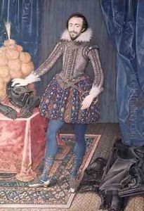 Portrait of Richard Sackville 3rd Earl of Dorset by Isaac Oliver